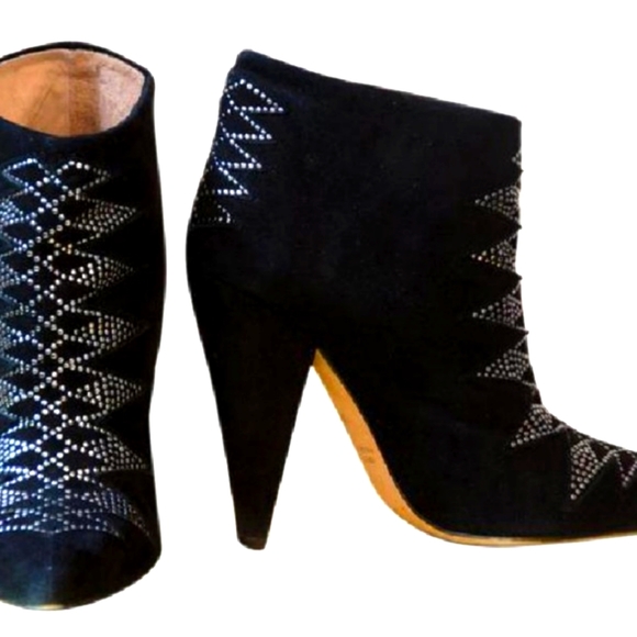 IRO studded suede booties - Picture 1 of 5